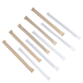 Disposable Straw Factory - OEM Customizable Individual Packaging Black Thai