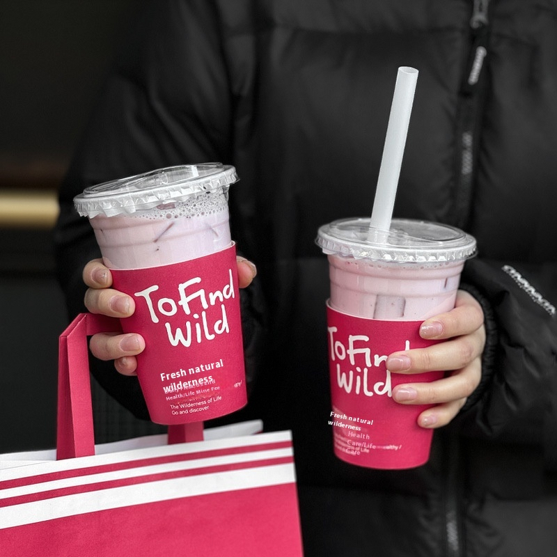 Transparent INS Plastic Cup Factory - OEM 90mm Integrated Sleeve Cold Drinks