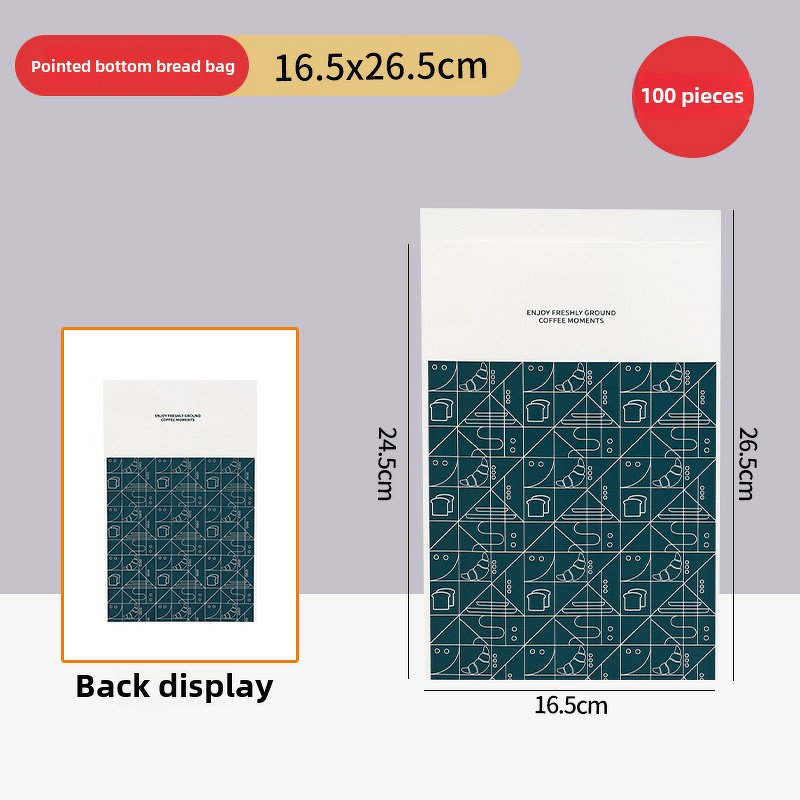 Kraft Paper Bag Supplier - OEM Commercial for Bread Pizza Self-Adhesive Sealing