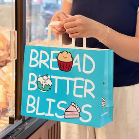 Bread Packaging Bag Factory - OEM Baking Tote Croissant Bagel Kraft Recyclable