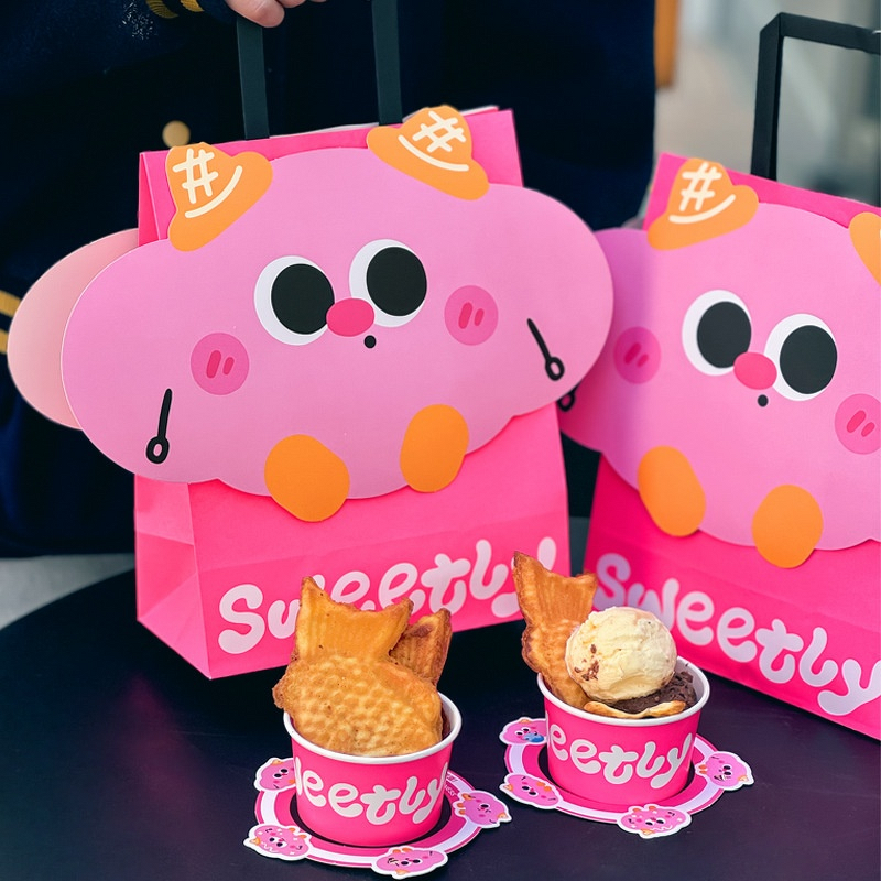 Taiyaki Ice Cream Cups Factory - OEM Eco-Friendly 3-8oz Compostable Kraft