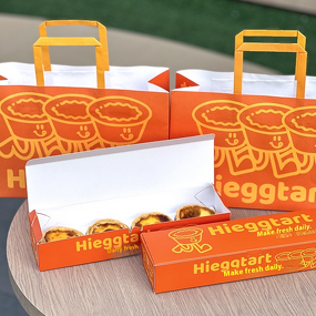 Disposable Takeout Box Manufacturer - OEM 4-Pack for Portuguese Egg Tart UV