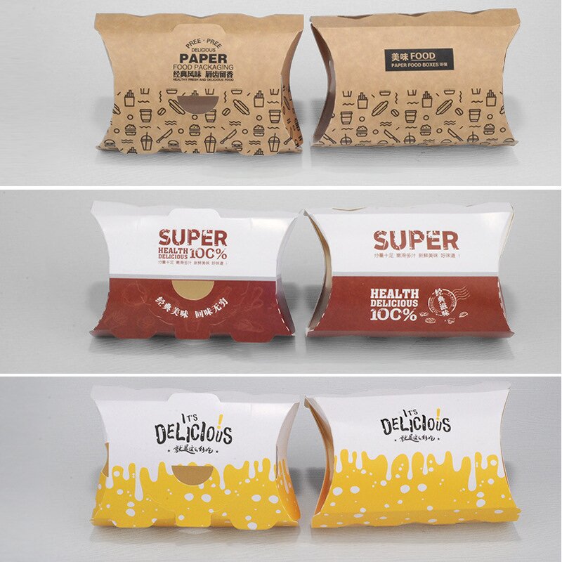 Cone French Fries Box Factory - OEM New Design Take Away Baking Popcorn Box