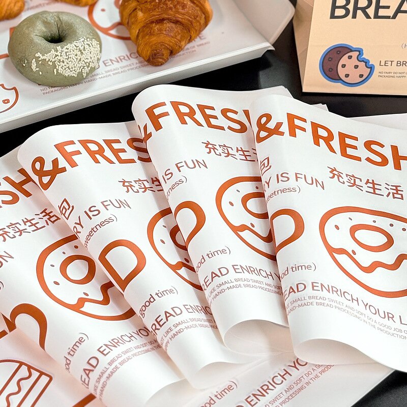 Wax Deli Paper Supplier - OEM Custom Printed Food Grade Sandwich Burger Wrap