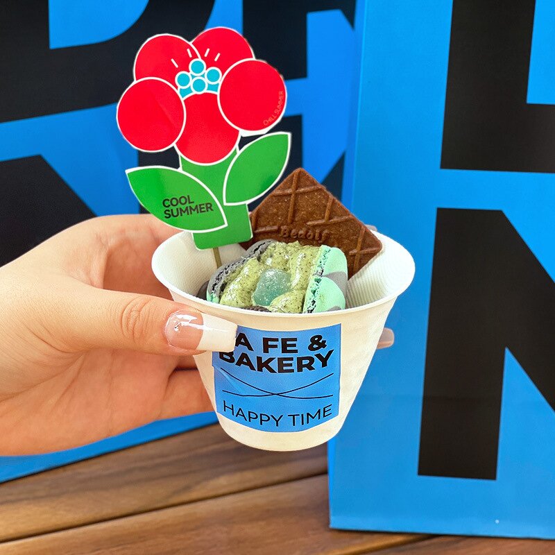 Frozen Yogurt Bowl Manufacturer - OEM Custom Logo White Eco-Friendly 3oz Double