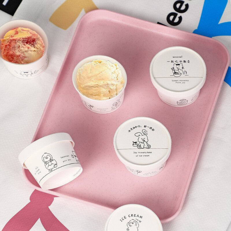 Customized Ice Cream Cup Manufacturer - OEM 5 oz Disposable Take Out Dessert Cup