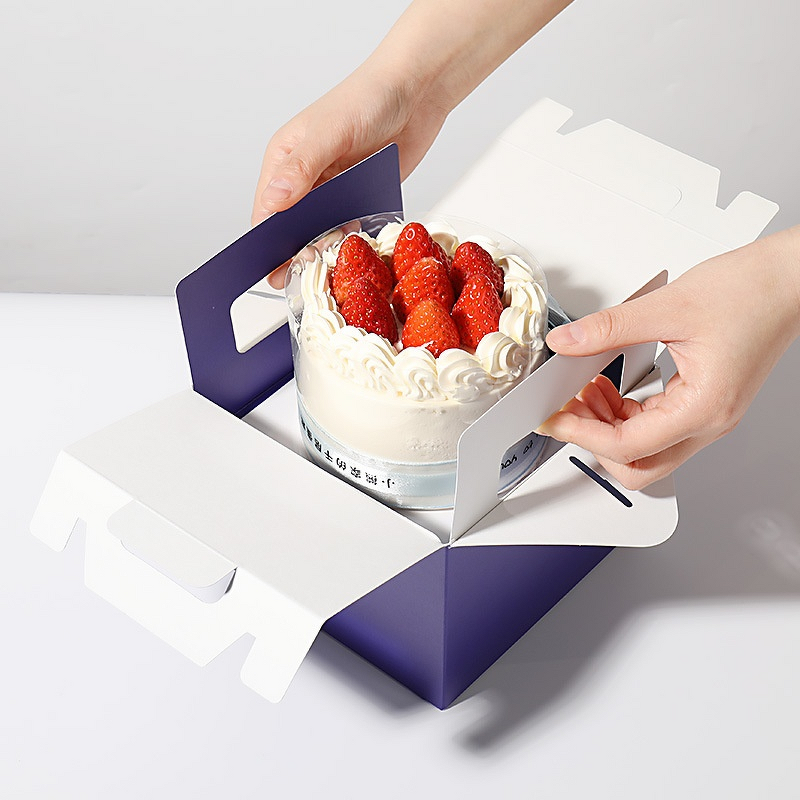 Plastic Cake Box Supplier - OEM Portable Disposable 4-Inch Square Recyclable