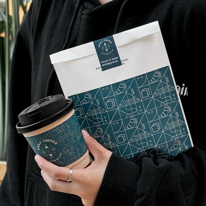 Kraft Craft Cups Manufacturer - OEM Trendy Disposable Lids Takeaway Packing