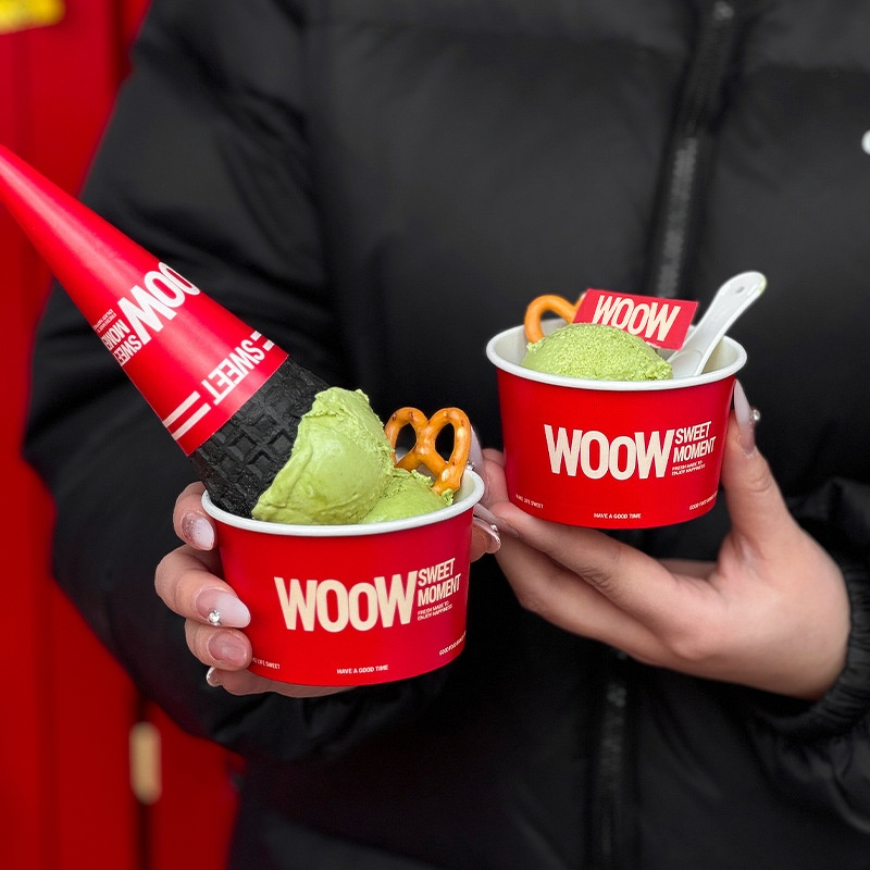 Ice Cream Paper Bowls Supplier - OEM Trendy Single Wall Kraft Takeaway Cups