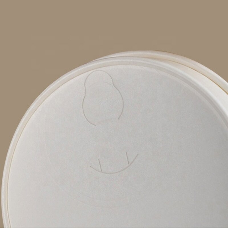 Kraft Paper Coffee Cup Lid Supplier - OEM Factory Custom 8-16oz 80-90mm Biodegradable