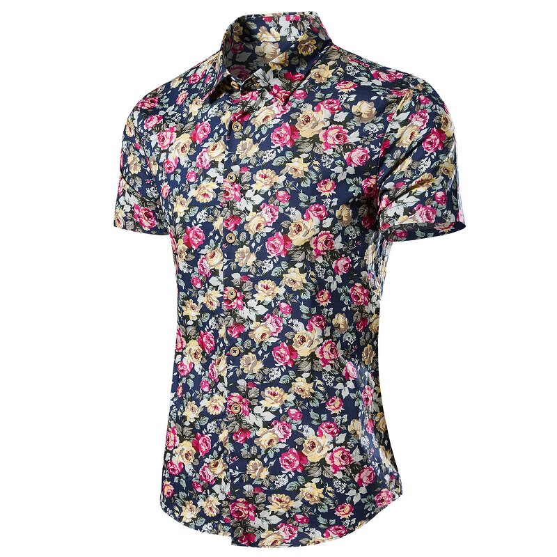 Men's Shirt Manufacturer - OEM Summer Broken Dot Print Hawaiian