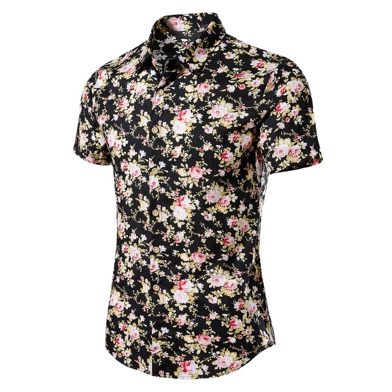 Men's Shirt Manufacturer - OEM Summer Broken Dot Print Hawaiian