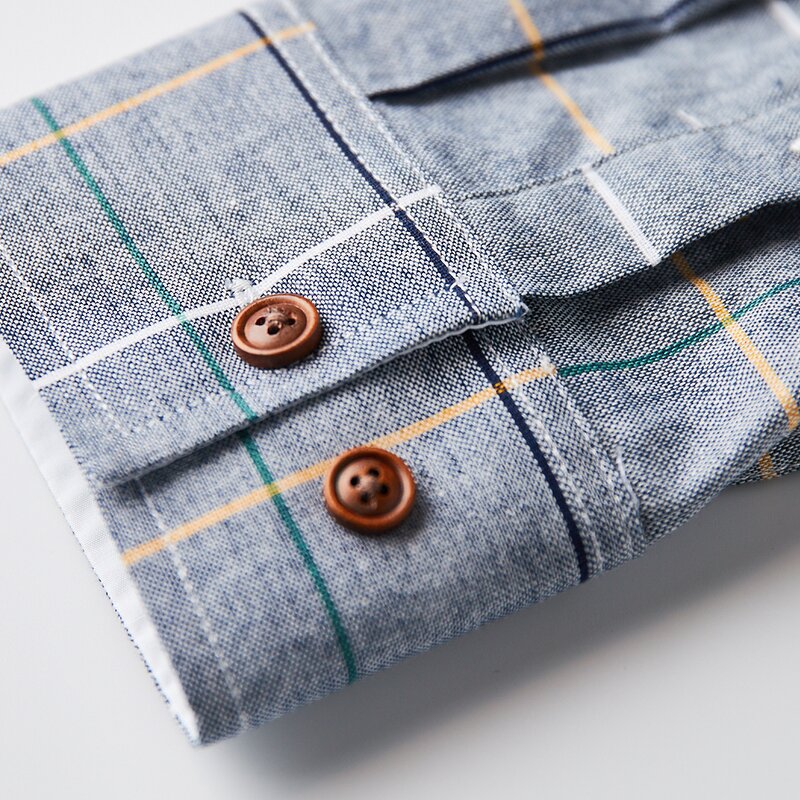 Men's Shirt Manufacturer - OEM Autumn Casual Plaid Long Sleeve