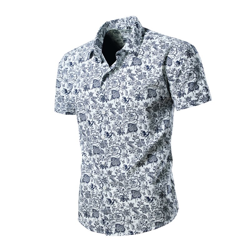 Men's Shirt Factory - OEM Hot Sale Summer Floral Printed Short