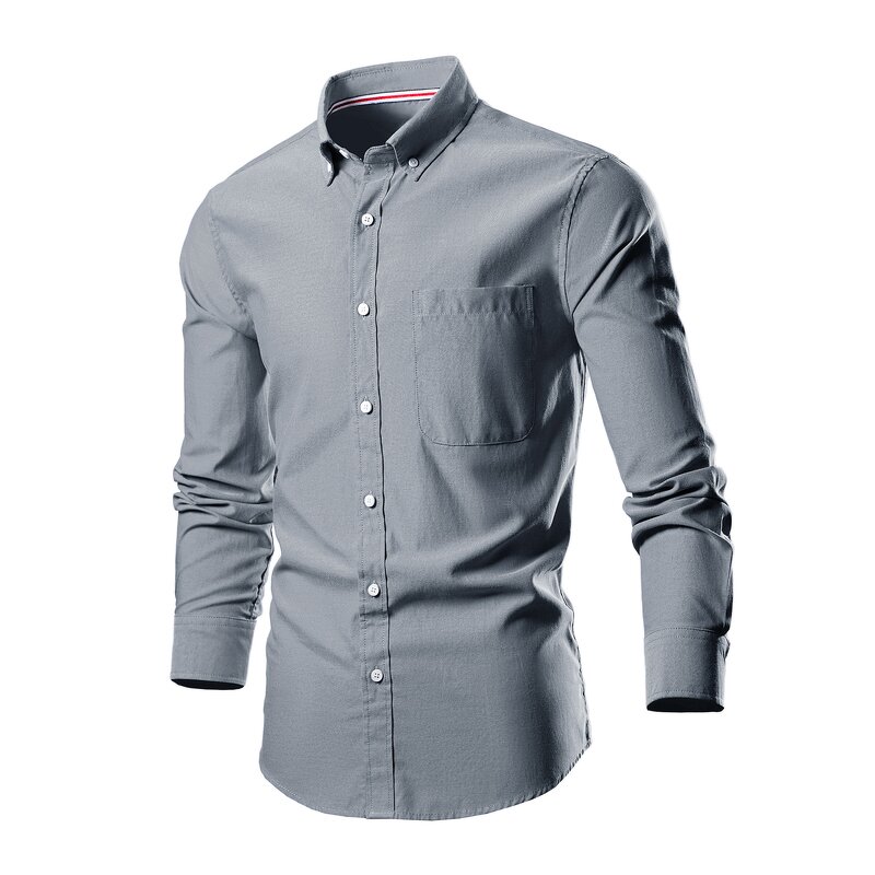 Men's Shirt Factory - OEM Solid Color Plus Size All Fit Long