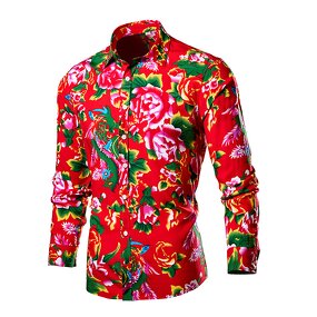 Men's Shirt Factory - OEM Fashion Casual Multi Colored Flower