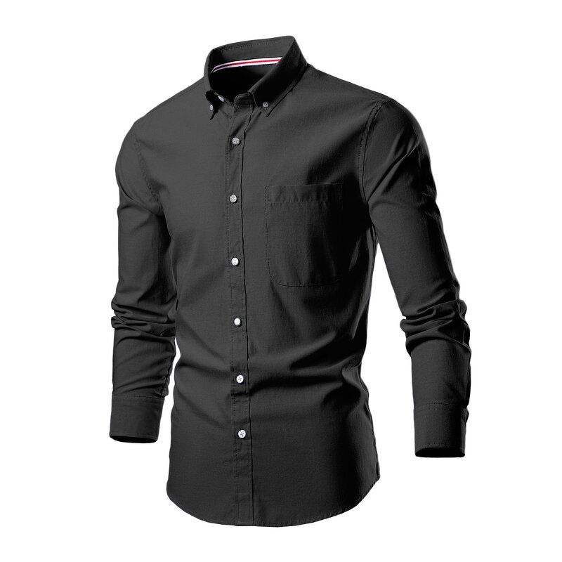 Men's Shirt Factory - OEM Solid Color Plus Size All Fit Long