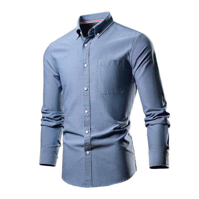 Men's Shirt Factory - OEM Solid Color Plus Size All Fit Long