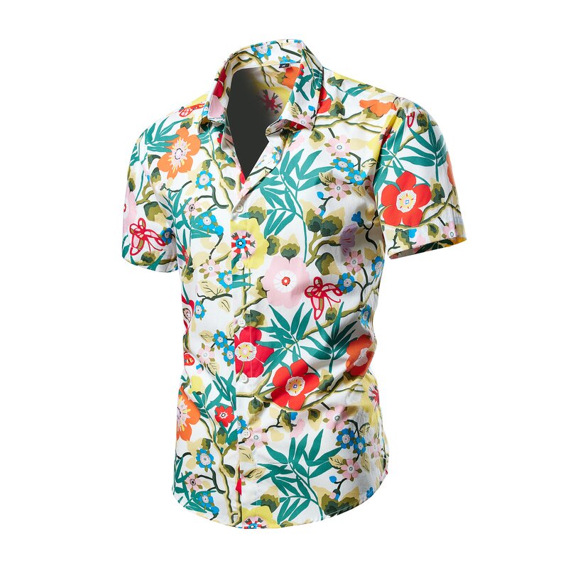 Men's Shirt Factory - OEM Hot Sale Summer Floral Printed Short