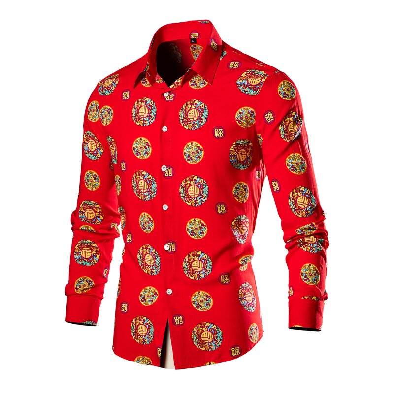 Men's Shirt Factory - OEM Fashion Casual Multi Colored Flower