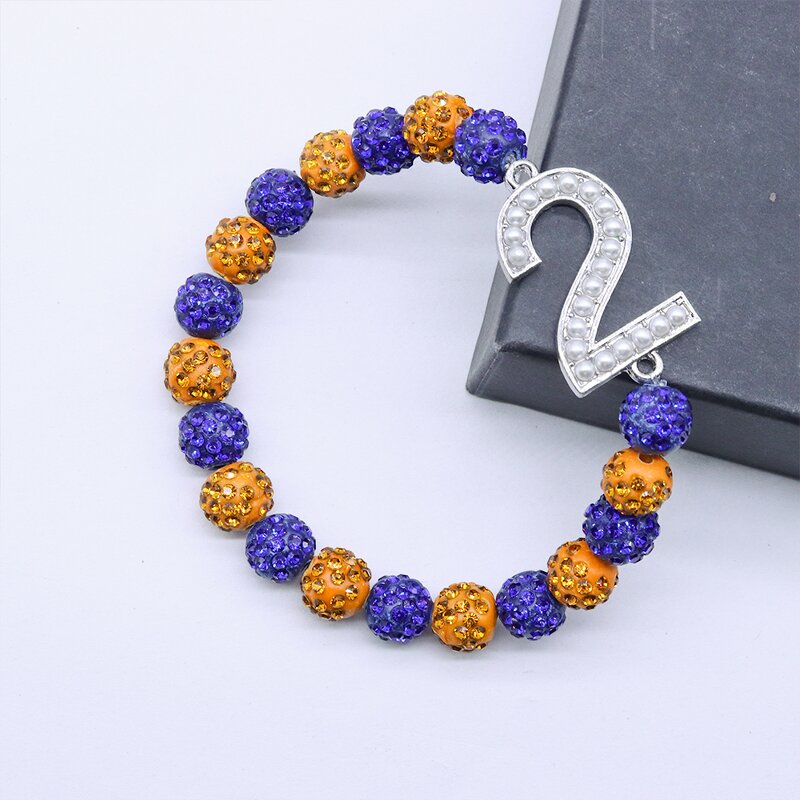 Sorority Bracelet Factory - OEM Gold Blue Sigma Gamma Rho Beads