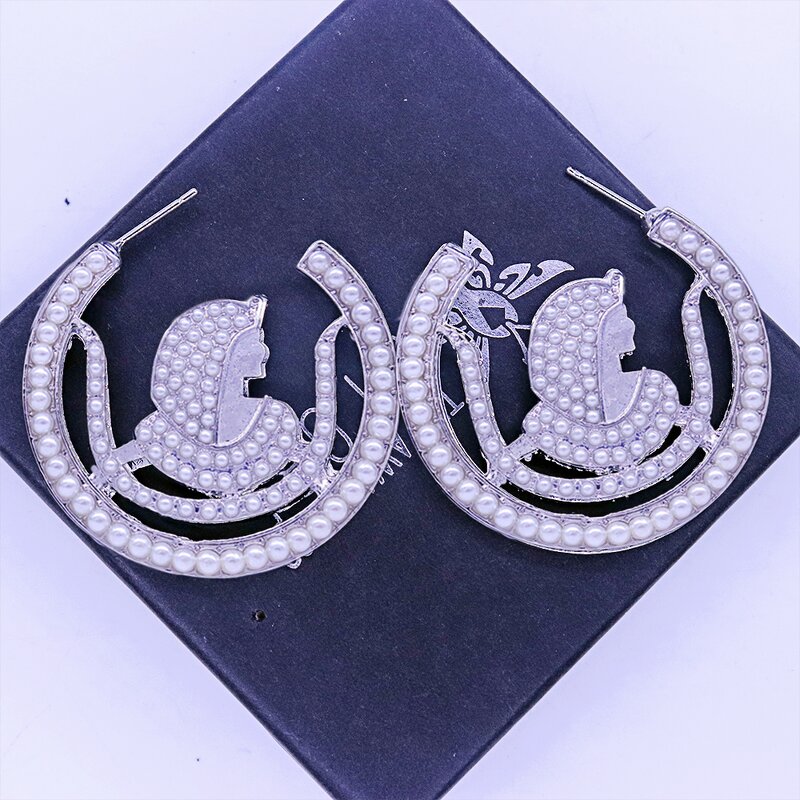 Masonic Earrings Manufacturer - OEM Stylish Pearl Daughter of Isis