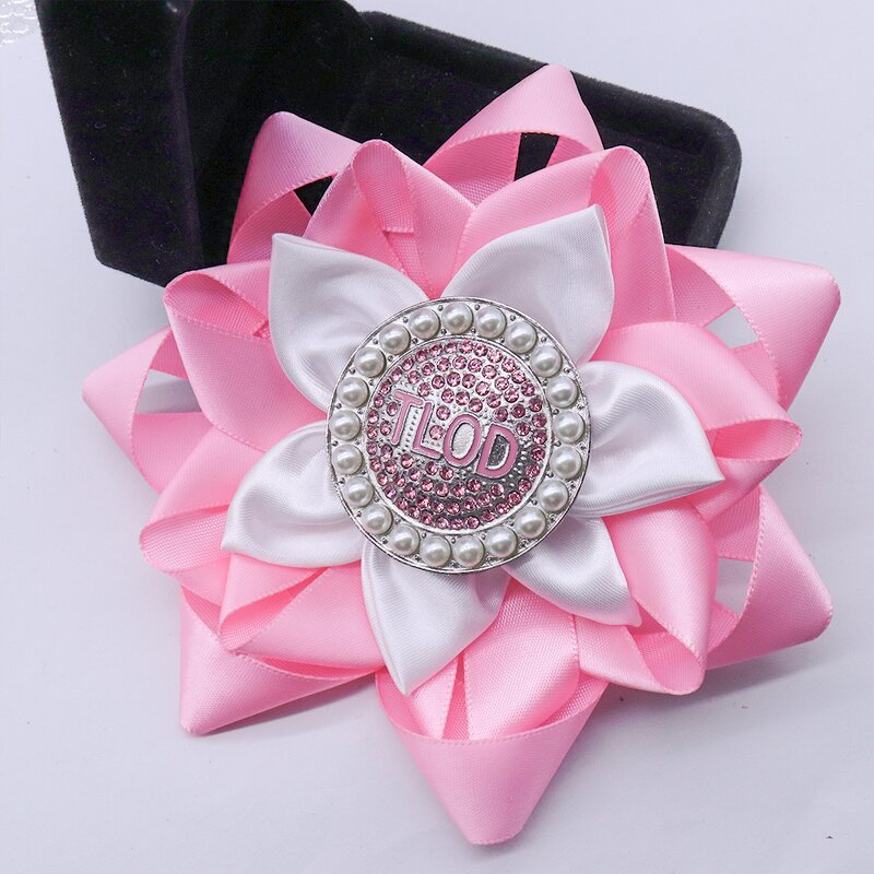 Flower Brooch Manufacturer - OEM Premium Pink White TLOD Charm