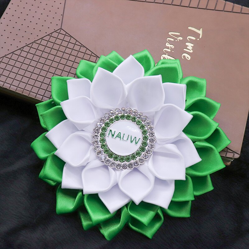 Flower Brooch Manufacturer - OEM NAUW Symbol Statement Corsage