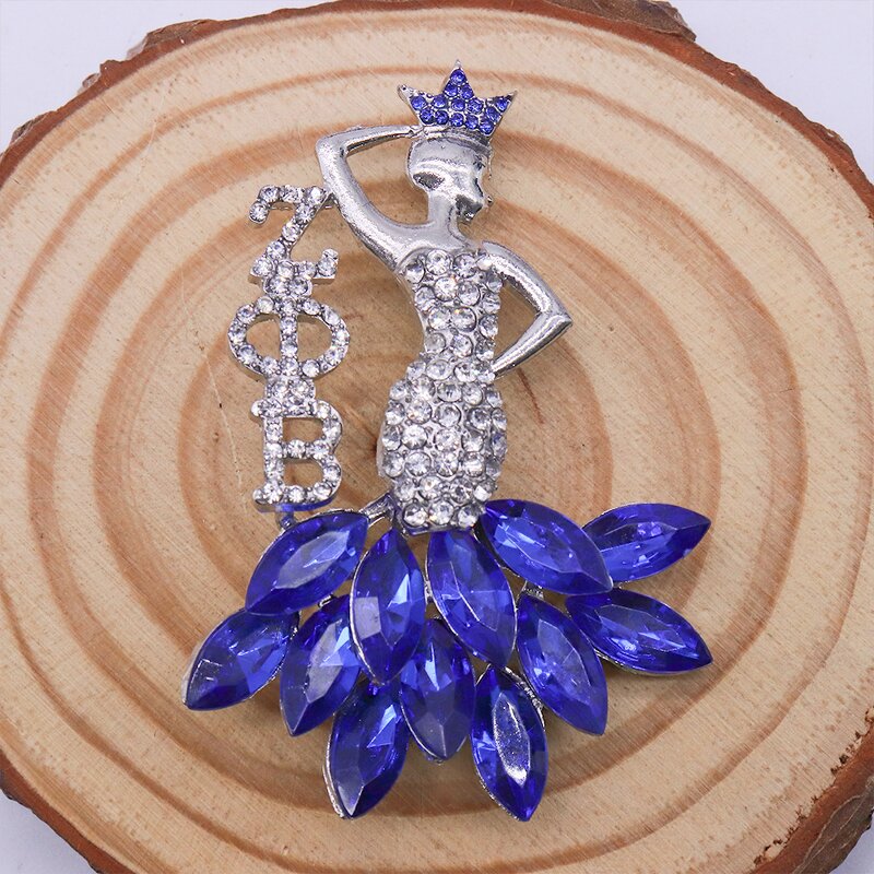 Sorority Brooch Manufacturer - OEM Ready to Ship Queen Crown Crystal