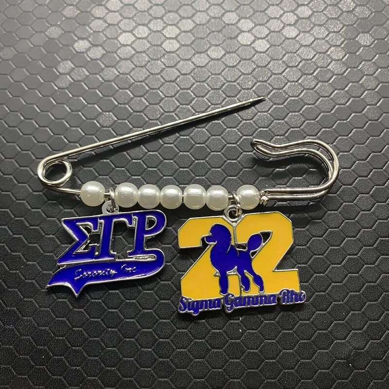 Sorority Brooch Manufacturer - OEM 2025 New Dainty Sigma Gamma Rho