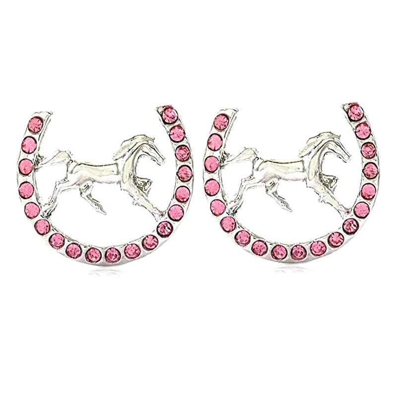 Animal Earrings Factory - OEM Sparking Rhinestone Horse Unicorn