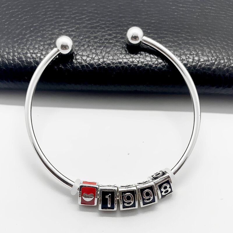 Adjustable Bangle Factory - OEM Personal Custom Number Beads