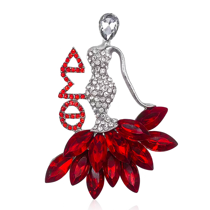 Sorority Brooch Manufacturer - OEM Wholesale Crystal Greek Design