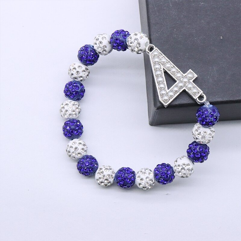 Number Bracelet Manufacturer - OEM Premium Blue White Zeta Beads