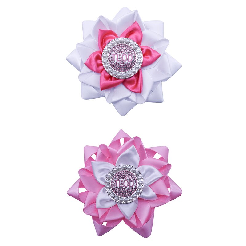 Flower Brooch Manufacturer - OEM Premium Pink White TLOD Charm