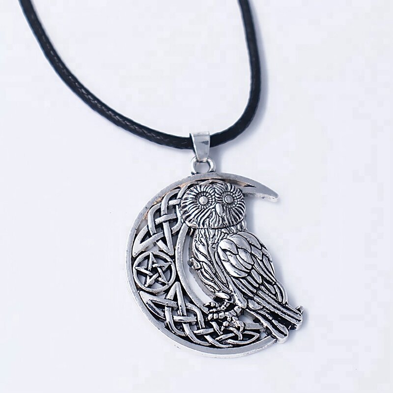 Owl Necklace Factory - OEM Fashion Vintage Antique Silver Wiccan