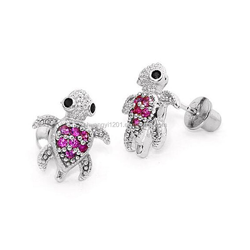 Turtle Stud Earrings Factory - OEM New Fashion Lovely Animal