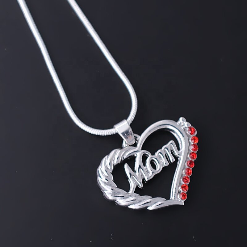 Mother's Day Necklace Factory - OEM Crystal Heart Pendant Gift
