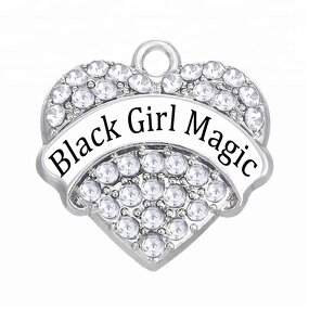 Message Pendant Manufacturer - OEM Custom Black Girl Magic Charm