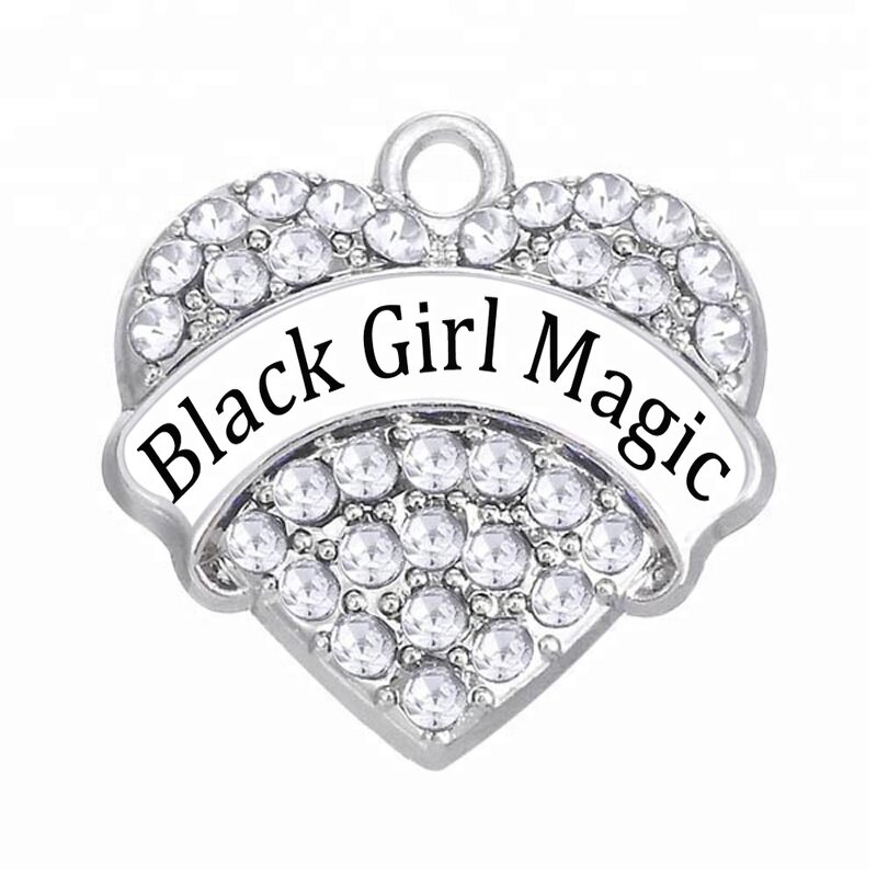 Message Pendant Manufacturer - OEM Custom Black Girl Magic Charm