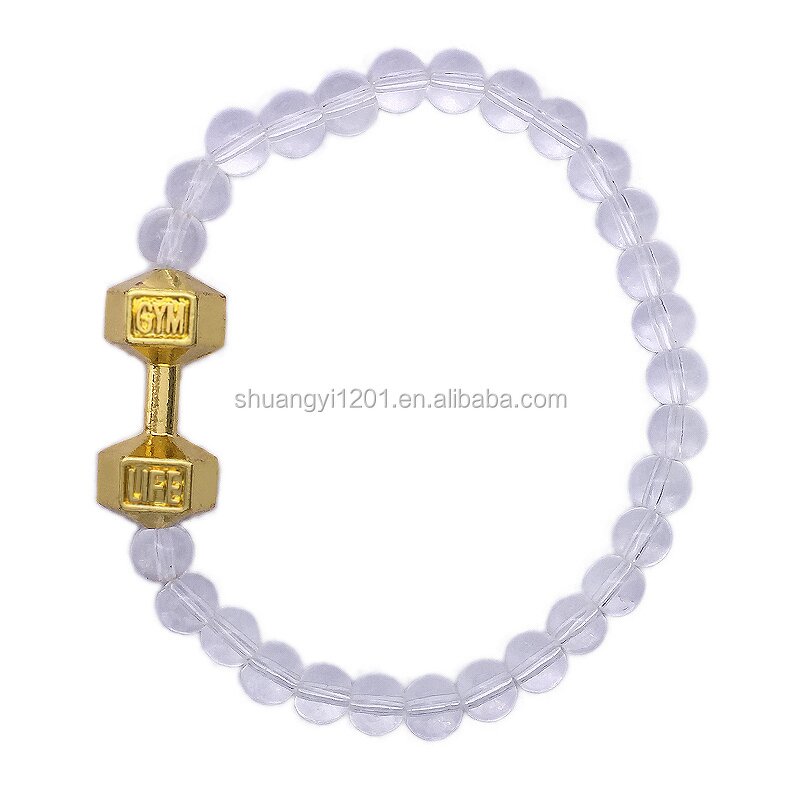 Gym Bracelet Factory - OEM Handmade Beaded Fitness Barbell