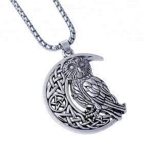 Owl Necklace Factory - OEM Fashion Vintage Antique Silver Wiccan