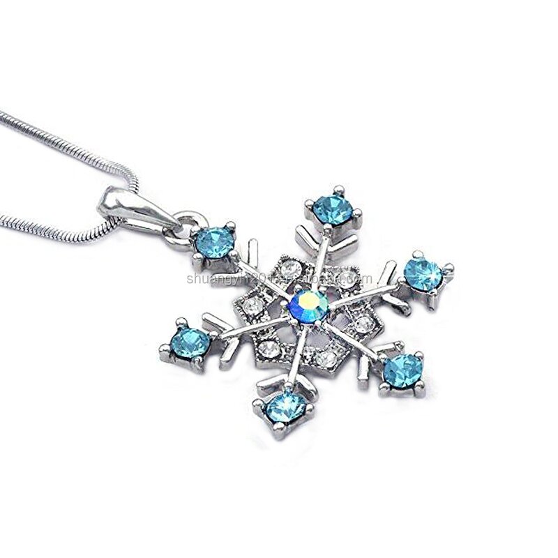 Snowflake Pendant Manufacturer - OEM Christmas Gift Crystal Jewelry