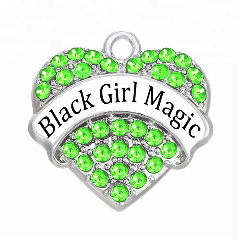 Message Pendant Manufacturer - OEM Custom Black Girl Magic Charm