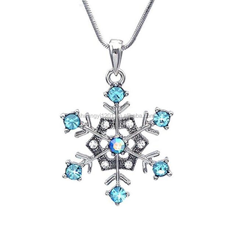 Snowflake Pendant Manufacturer - OEM Christmas Gift Crystal Jewelry