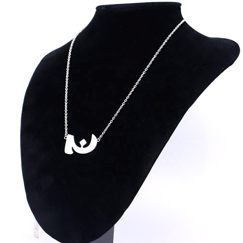 Arabic Necklace Factory - OEM Custom Alphabet Charm Pendant