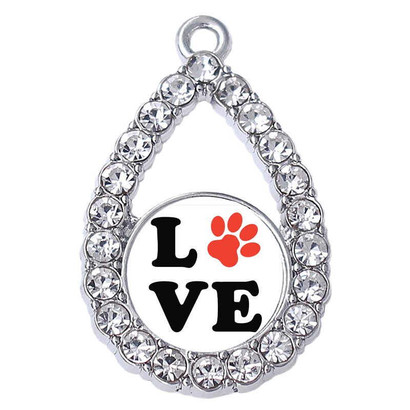 Pet Paw Pendant Manufacturer - OEM Eco Friendly Metal Heart Sticker