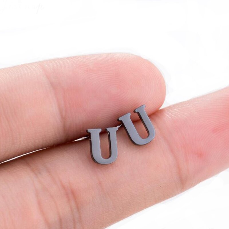 Initial Earrings Manufacturer - OEM Custom A-Z 26 Tiny Letter