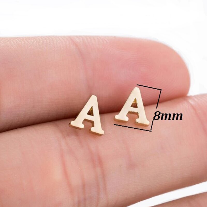 Initial Earrings Manufacturer - OEM Custom A-Z 26 Tiny Letter