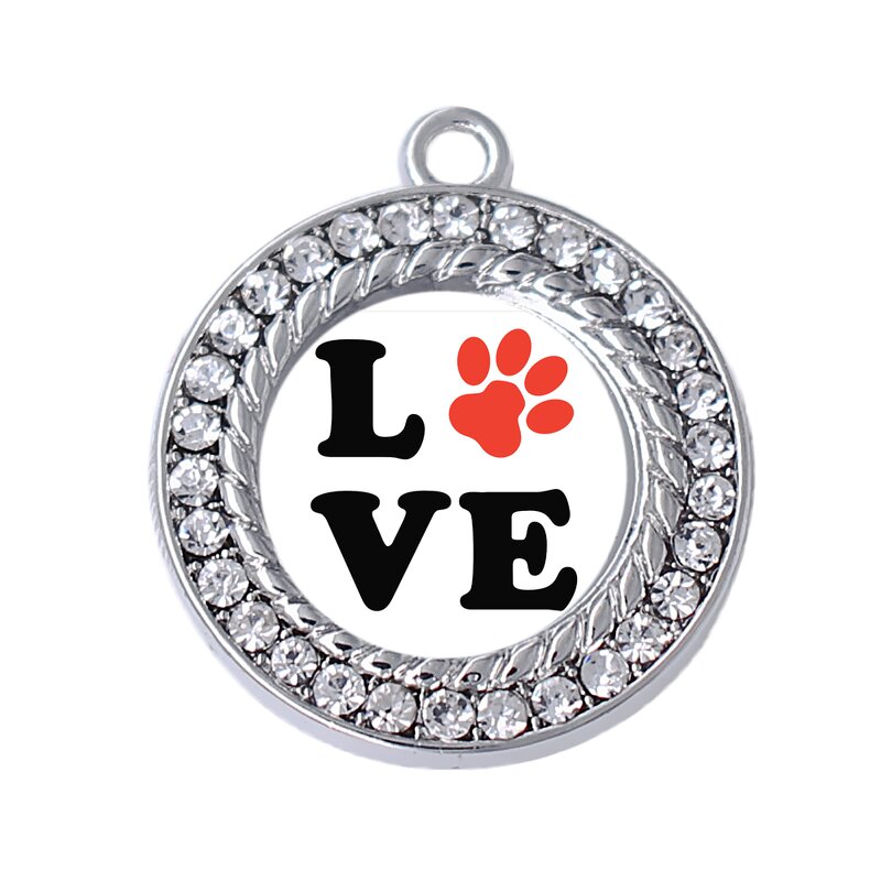 Pet Paw Pendant Manufacturer - OEM Eco Friendly Metal Heart Sticker